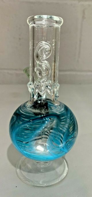 Vintage Art Glass Bong Smoking Water Pipe Hookah 3