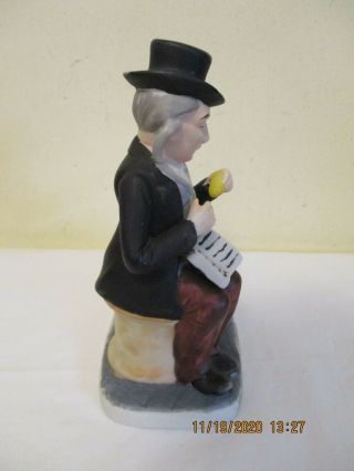 Vintage Porcelain Bisque Tobacco Pipe Holder Stand - Figural Man w/Stethoscope 3
