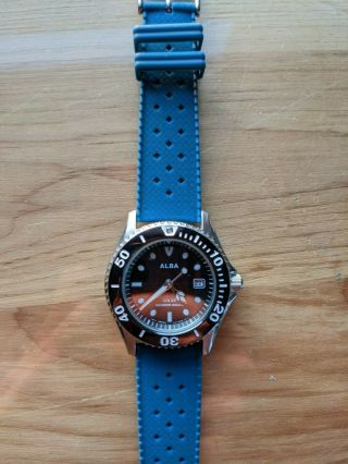 LN ALBA ALBA Divers AEFD530 Solar Men ' s Watch 2