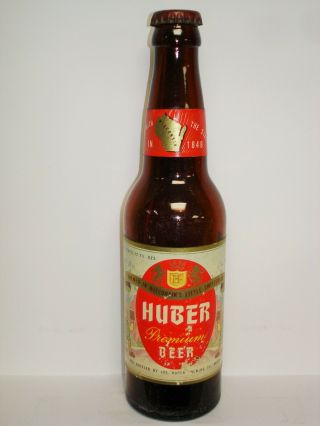 Huber Premium Beer (huber - Monroe,  Wis) 12oz Vintage Beer Bottle V61