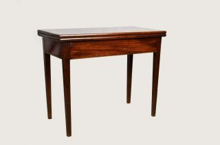 Antique English George Iii Mahogany Games Table,  Console Table