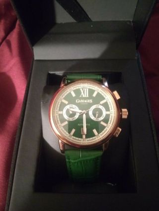 Gamages Limited Edition Vibrant Calendar Automatic Watch (green)