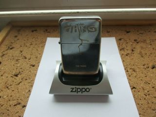 The Thing John Carpenter Sci - Fi Horror Movie Film Zippo Lighter Stand Very Rare