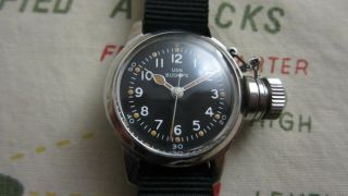 WW2 HAMILTON A - 11 USN BUSHIPS MILITARY WATCH with CANTEEN CASE 2