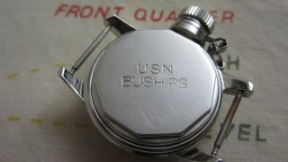 WW2 HAMILTON A - 11 USN BUSHIPS MILITARY WATCH with CANTEEN CASE 5