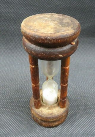 Vintage sand timer hour glass clock Mid Century deco 2