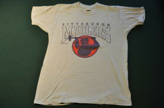 Vintage Usfl Pittsburgh Maulers T - Shirt Size L