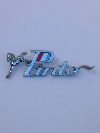 Vintage 1971 - 75 Ford Pinto Fender Badge Emblem D12b - 16b114 - Ad