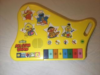 Vintage Sesame Street All Star Band Keyboard / Piano Musical Toy.  Great