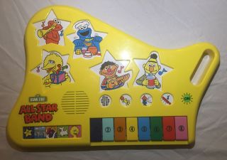 Vintage Sesame Street All Star Band Keyboard / Piano Musical Toy.  great 2