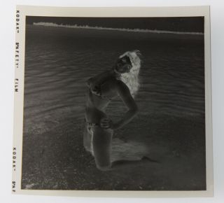 Bettie Page 1954 Camera Negative Bunny Yeager Estate Bikini Pin - up Pose 3