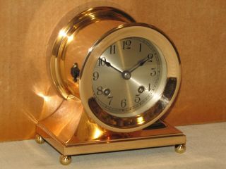 Chelsea Antique Ships Bell Clock Commodore Model 3 3/4 In Dial 1934 Restored