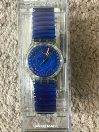 Wristwatch Swatch Gent Drop (gk709) - New/nos - Date/weekday/blue - - L@@k