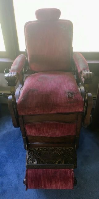 Antique Koken Congress Barber Chair 2