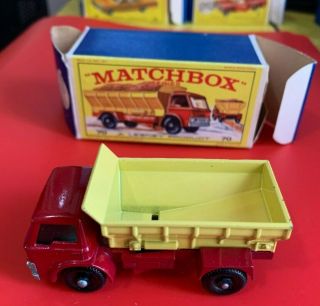 Vintage Matchbox Lesney 70 Grit Spreading Truck E2 Type Box