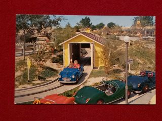 Disneyland Rare Midget Autopia Vintage Post Card