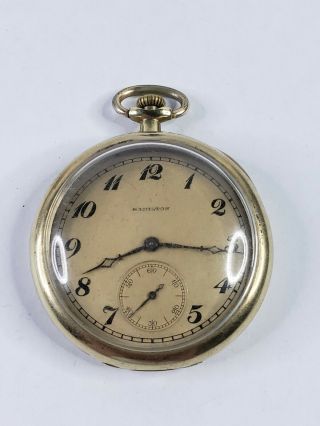 Vtg Hamilton 1920s 17j 10k Gf Pocket Watch Swing Case 910 Parts/repairs