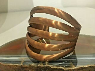 Bell Trading Co.  Vintage Solid Copper Cuff Bracelet Signed Collectible 1210