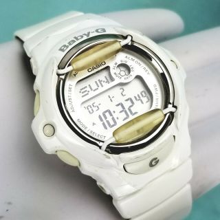Casio Baby G Shock White Resistant Watch 20 Bar Water Resistant Sport Bg - 169r 9 "