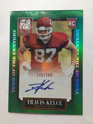 2013 Travis Kelce Rookie Auto /299 Sp Kansas City Chiefs