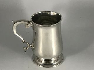 Antique George Iii Solid Silver Mug Tankard - John King - London 1776 - 404g