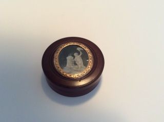 Antique,  Late Victorian Snuff/trinket Box With God Of Love