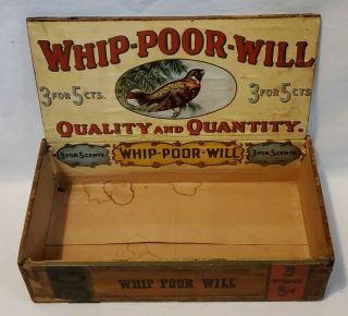 Antique 1901 Wood Cigar Box Whip - Poor - Will It 