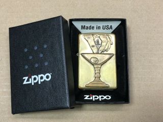 Zippo Lighter - Olive In Martini Trick 2000 - Barrett Smythe Vintage Lighter