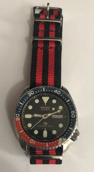 Vintage Seiko 7548 - 700f Diver Watch Great.