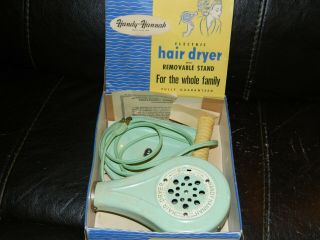Vintage Handy - Hannah Hair Dryer With Removable Stand - Hot & Cold Settings
