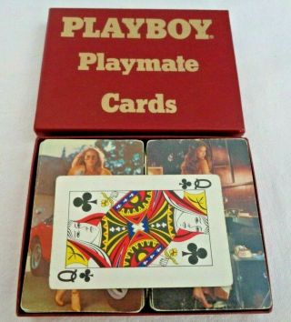 Vintage Playboy Playmate Bridge Set Cards 2 Decks Complete