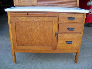 Antique Oak Hoosier Cabinet Napanee 4