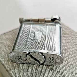 Vintage 1930 ' s POLO Art Deco Lift Arm Pocket Petrol LIGHTER - Made in England 3