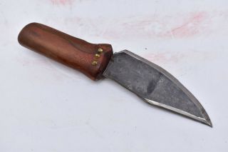 Antique Native American Plains Indian Dagger Knife Weapon Buffalo Hide Scabbard 2