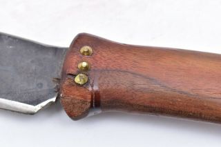 Antique Native American Plains Indian Dagger Knife Weapon Buffalo Hide Scabbard 4