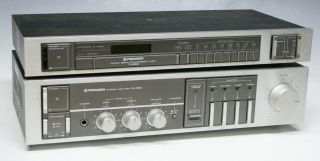 Vintage Pioneer Tx - 950 Stereo Tuner & Sa - 550 Stereo Amplifier
