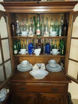 Antique China Cabinet Hutch