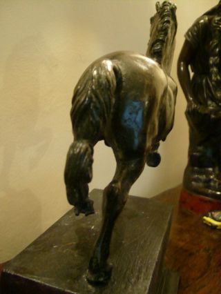 A bronze figure of a prancing horse after the antique 6