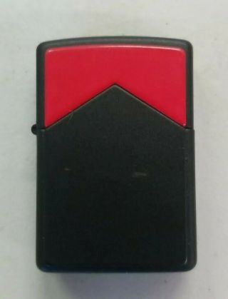 Rare Vintage Zippo Cigarette Lighter Red & Black Deco Arrow Marlboro Design Look