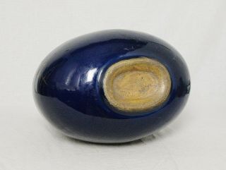 Chinese Monochrome Blue Glaze Porcelain Vase With Mark M3007 5