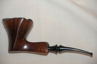 Knute Large Freehand Estate Pipe Carved In Denmark Very