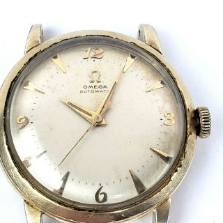 Vintage Omega 14k Gold Filled 351 Bumper Automatic 17 Jewel Mens Watch