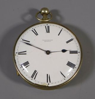 Rare Antique Silver Gilt Quarter Repeater Pocket Watch Westwood London 1826