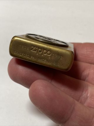 Zippo Lighter 1932 1992 Vintage Joe Camel Brass JAL Monogram 3
