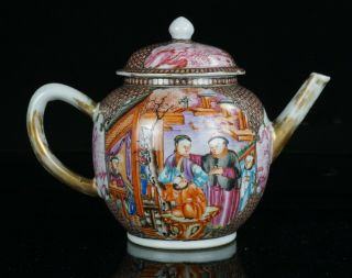 Large Antique Chinese Famille Rose Porcelain Teapot QIANLONG 18th C QING 3