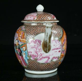 Large Antique Chinese Famille Rose Porcelain Teapot QIANLONG 18th C QING 4