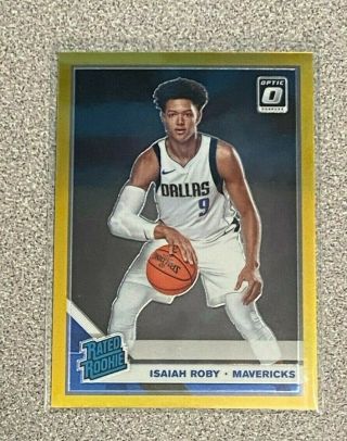 2019/20 Donruss Optic Isaiah Roby Gold Rated Rookie D 9/10