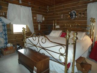 Solid Brass Bed King Size - Can Deliver In State Of Ohio For Additional Fee