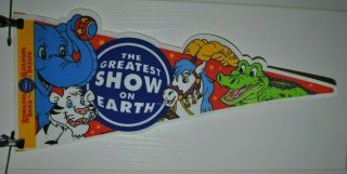 Vintage Ringling Bros.  And Barnum & Bailey Pennant Circus Carnival Souvenirs