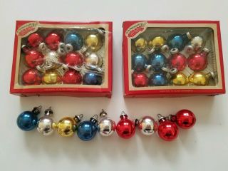Vintage Liberty Bell Mini Round Ball Christmas Ornaments,  33,  Multi Colored